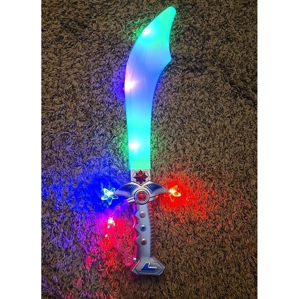 LED Pirate Sword Saber Light Up GLow Fun Plastic For Costume Dress Up Role Play
